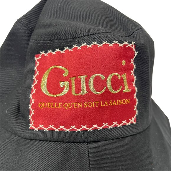 Gucci Black and Red Bucket Hat - Picture 3 of 10